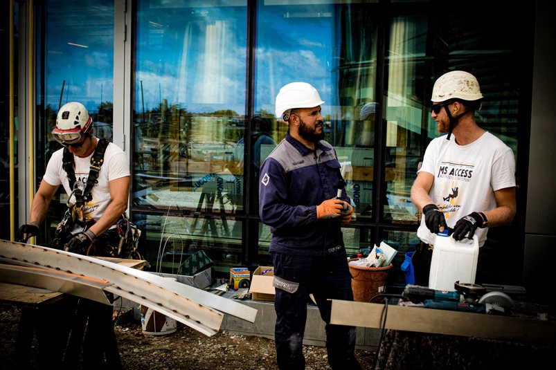 Intervention de cordistes MS Access pour un air de tire-bouchon chez VULCAIN GRIGNY à Pauillac (bâtiment) – 3